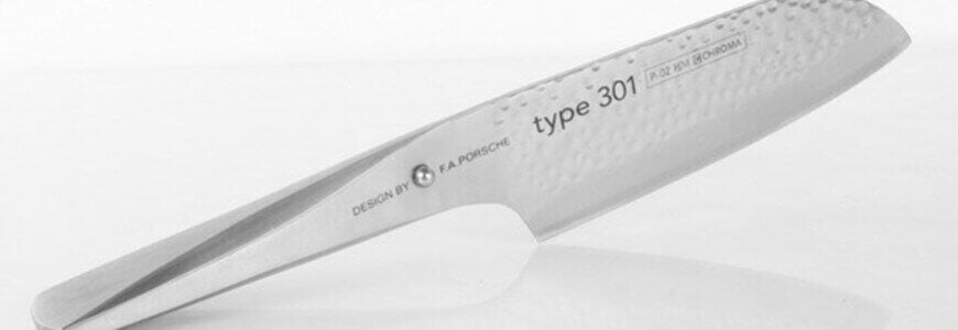 Présentation du Santoku Hataka Type 301 Porsche de Chroma 19cm