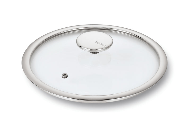 Couvercle Beka Evolution en verre cerclé inox - 18cm