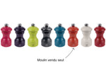 Moulin à sel sec manuel Peugeot Bistro en bois de hêtre laqué terracotta 10cm