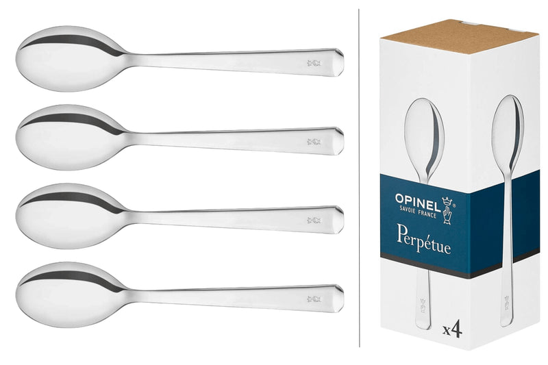 Boîte de 4 petites cuillères Opinel Perpétue tout en acier inox