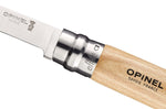 Couteau opinel Effilé n°12 lame 12cm virole tournante manche en hêtre