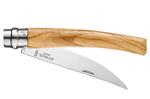 Couteau Opinel Effilé n°10 lame 10cm manche en olivier