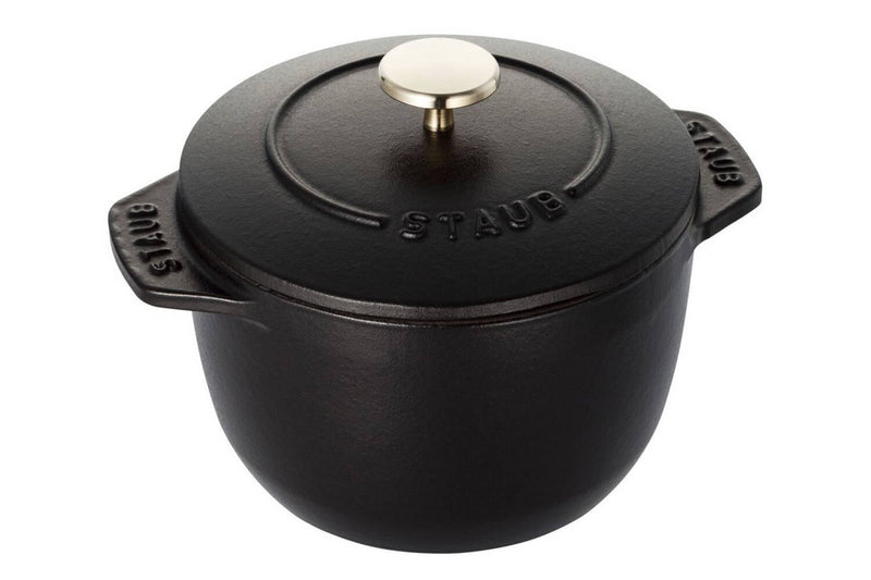 Cocotte à riz et légumineuses Staub Gohan en fonte émaillée noir mat - 16cm