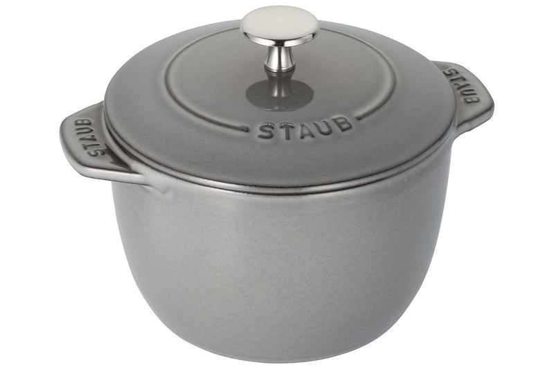 Cocotte à riz et légumineuses Staub Gohan en fonte émaillée gris graphite - 20cm