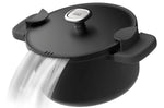 Faitout antiadhérent Berghoff Leo Phantom en aluminium recyclé 24cm avec couvercle et maniques