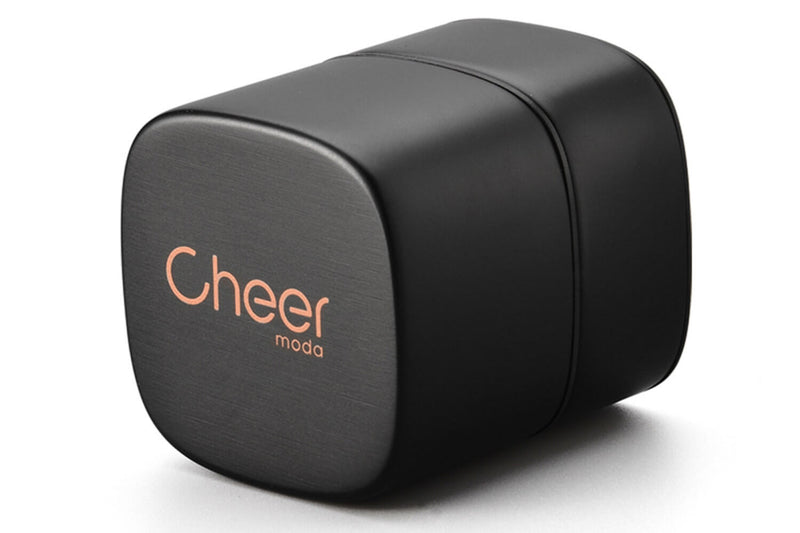 Bouchon de conservation spécial champagne Cheer Moda Bubble - Noir & Bronze