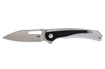Couteau pliant CRKT Padawan 6075.CR manche acier inox et G10 noir 10,5cm + clip de poche