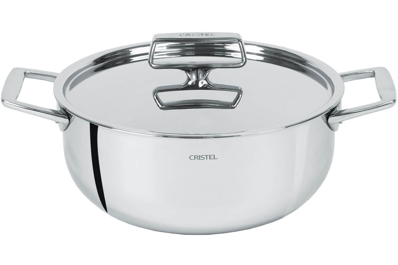 Faitout Cristel Castel'Pro en acier inoxydable 18/10 5 ply