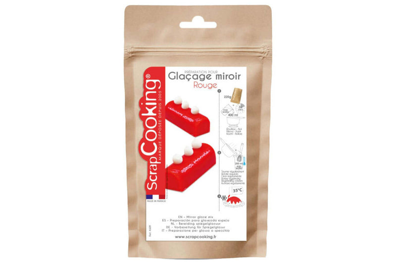 Glaçage miroir Scrapcooking Mix 220g - Rouge