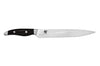 Couteau à trancher japonais KAI Shun Nagare Black lame damas 72 couches Dual Core 23cm manche bombé