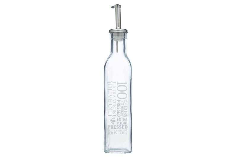 Bouteille à huile / vinaigre KitchenCraft World of Flavours en verre décoré 270ml