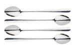 Set de 4 cuillères à café MasterClass en acier inox finition polie miroir 19,5cm