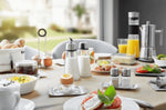 Set de salière et poivrière Gefu Brunch + support inox