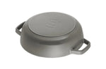 Sauteuse Staub Chistera en fonte émaillée gris graphite