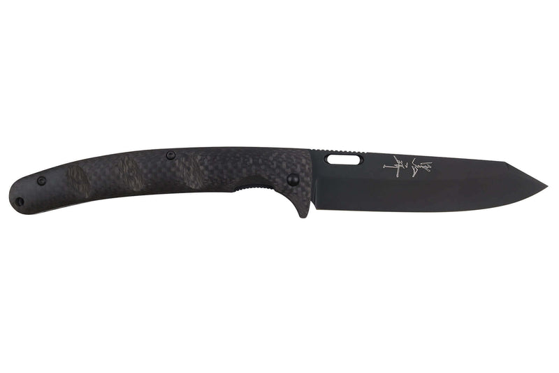 Couteau pliant japonais Yu Kurosaki Kurohyo SG2 manche en fibre de carbone 13,2cm