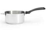 Set de 4 casseroles De Buyer Milady Twisty en acier inoxydable + 1 poignée + 2 anses