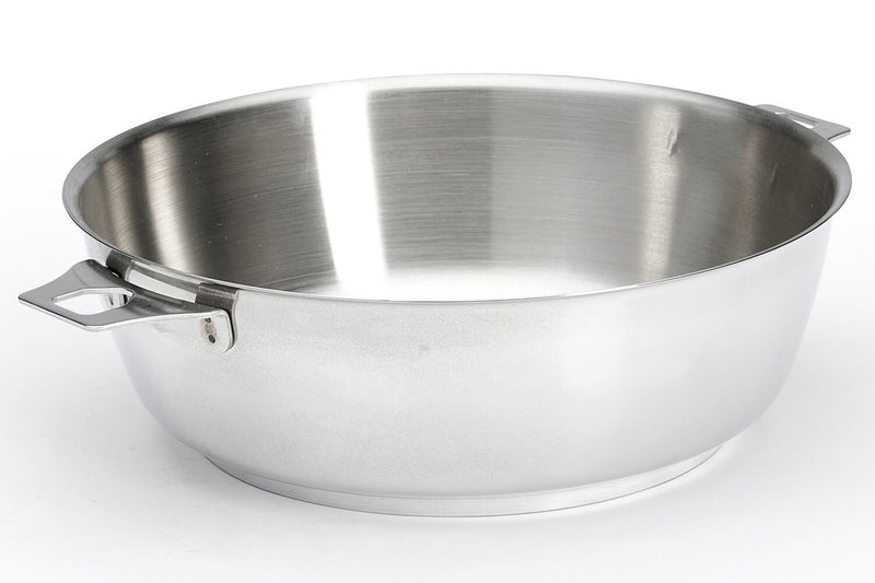 Sauteuse bombée De Buyer Milady Twisty 24cm en acier inoxydable