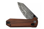Couteau pliant CIVIVI Yonder Damas C23073BDS1 manche en bois de guibourtia 9,5cm