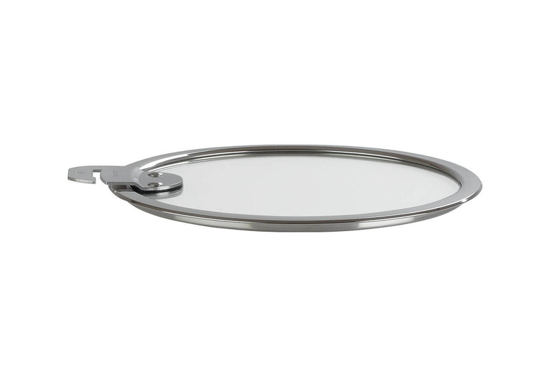 Couvercle plat Cristel Strate Amovible en verre trempé - 18cm