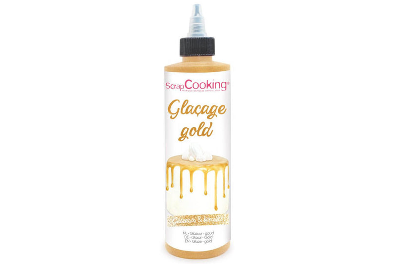 Glaçage doré prêt à l'emploi goût chocolat Scrapcooking 140g