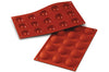 Moule professionnel en silicone Silikomart Silicon Flex 300x175mm 15 demi-sphères 4cm