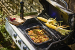 Plancha rectangulaire noire Peugeot Grill to table en céramique - 43cm