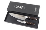 Coffret 2 couteaux Fukito Ebène X50 Chef + Office