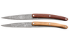 Set de 2 couteaux d'office Deejo Office Blossom manche en bois d'olivier et bois corail 9cm