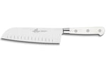 Coffret 2 couteaux Sabatier Toque blanche 100% forgé office + santoku
