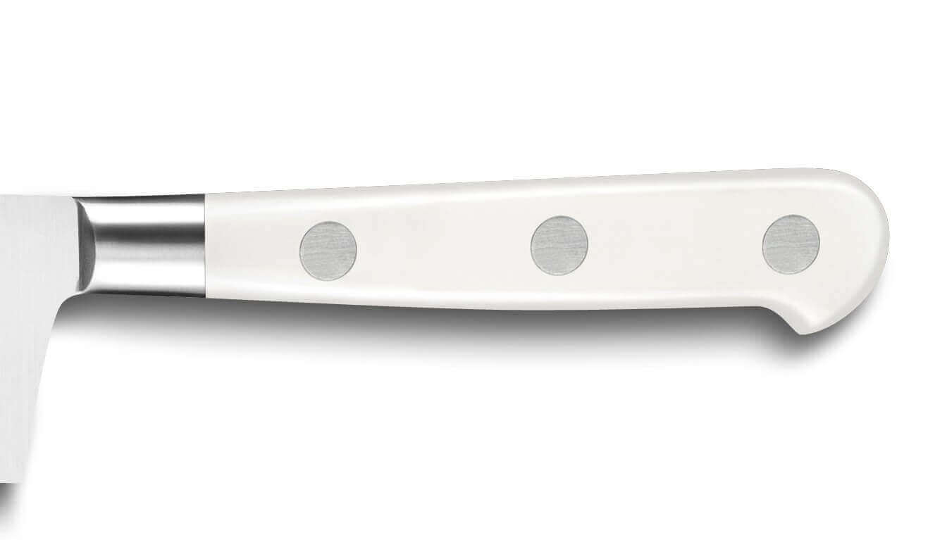 Coffret 2 couteaux Sabatier Toque blanche 100% forgé office + santoku