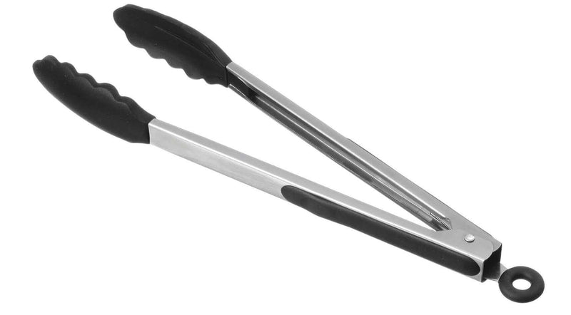 Pince à servir ergonomique 30cm embout en silicone noir