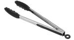 Pince à servir ergonomique 30cm embout en silicone noir