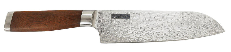 Couteau Santoku Chroma Dorimu Pure Damascus 17.5cm acier japonais 64 couches