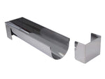Gouttière multi-usages De Buyer ronde et démontable 30x7.5x6.5 cm acier inox