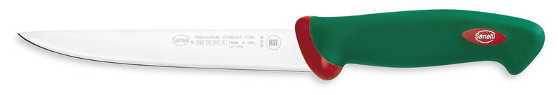 Couteau filet de sole professionnel SANELLI Premana lame flexible 18cm manche vert