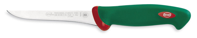 Couteau à désosser professionnel SANELLI Premana lame fine 14cm manche vert