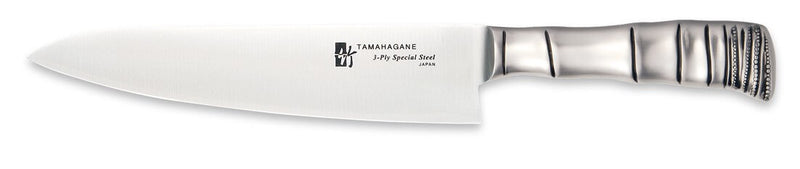 Couteau de chef japonais Tamahagane Bamboo lame 21cm acier VG5 3 couches