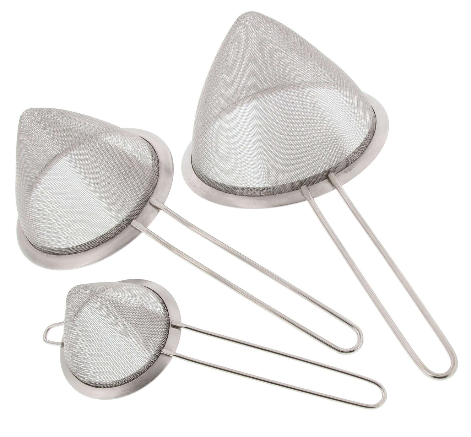 Set de 3 passoires chinois Pradel Excellence acier inox diamètre 8-12-16cm