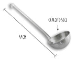 Louche acier inox 18/10 monobloc professionnelle 49cm capacité 50cl Matfer
