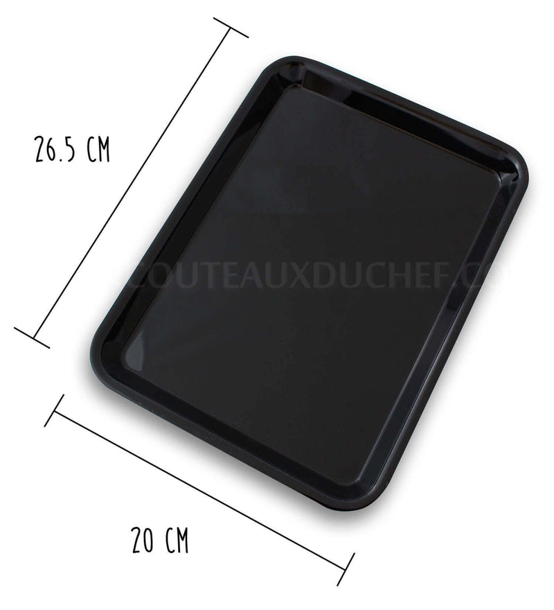 Plateau de présentation professionnel en Altuglas® noir - 20x26.5cm 1/5