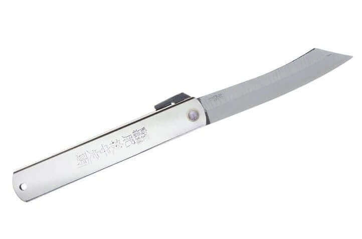 Couteau pliant Higonokami 667 acier carbone manche gravé 7,5cm en acier