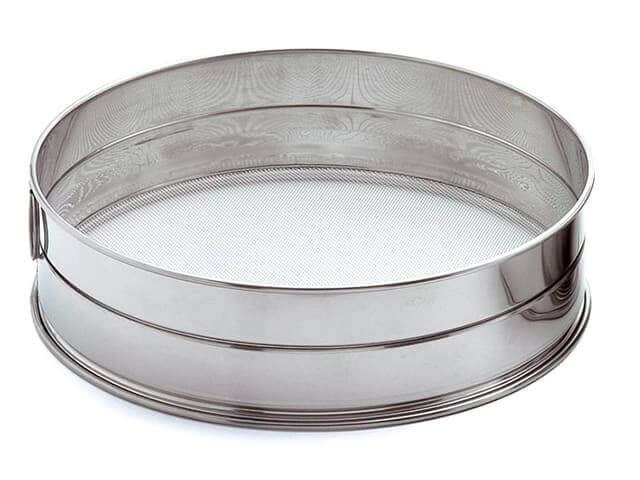Tamis professionnel acier inox 25cm - maille inox 1.28mm