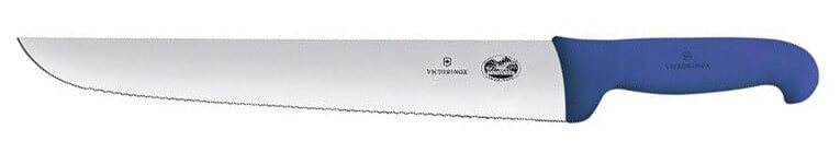 Couteau à poisson Victorinox 36cm dentelé manche Fibrox bleu