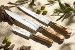 Coffret 2 couteaux SABATIER Provençao 100% forgés manches olivier