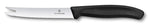 Couteau à fromage/saucisson Victorinox Swissclassic lame crantée 2 pointes 11cm