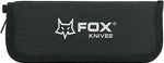 Couteau pliant Ansø FOX FX-302 manche 12cm titanium ondulé + étui