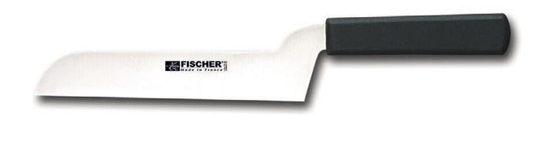 Couteau à fromage Fischer lame coudée acier inox 21cm manche noir