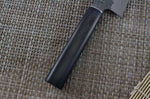 Couteau santoku japonais Shizu Hamono Yamato martelé 16cm manche sombre