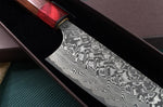 Couteau bunka japonais artisanal Yoshimi Kato 16.5cm SG2 Damascus
