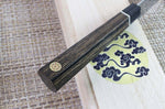 Couteau de chef Kiritsuke japonais Kanetsugu Zuiun acier SPG2 damas 21cm
